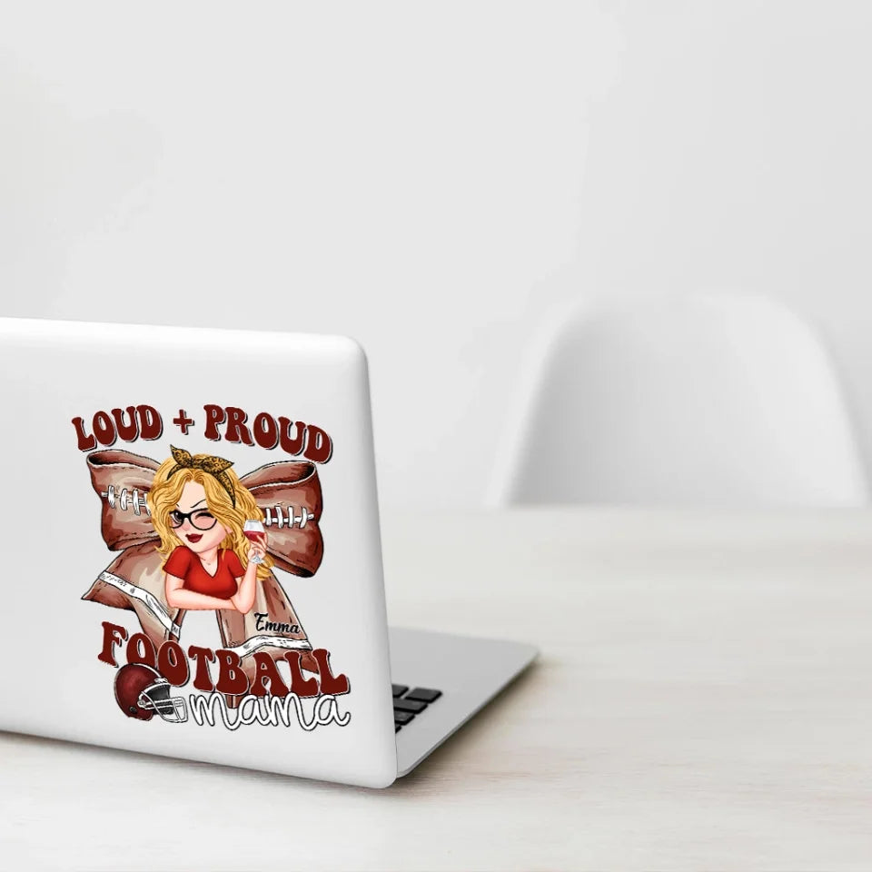 Loud Proud Football Mama - Personalized Football De (1)