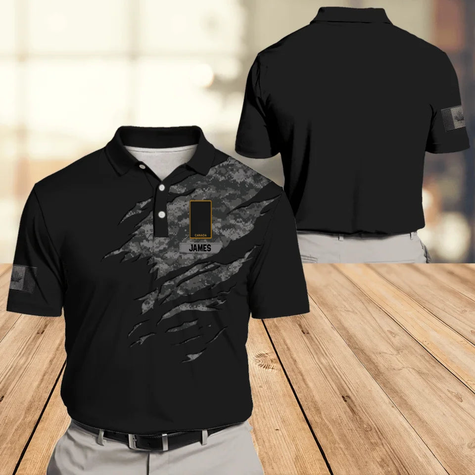 Personalized Canadian Veteran  Solider Camo Polo Sh (3)