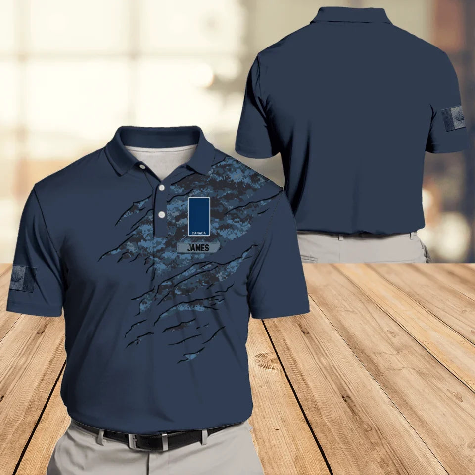 Personalized Canadian Veteran  Solider Camo Polo Sh (4)