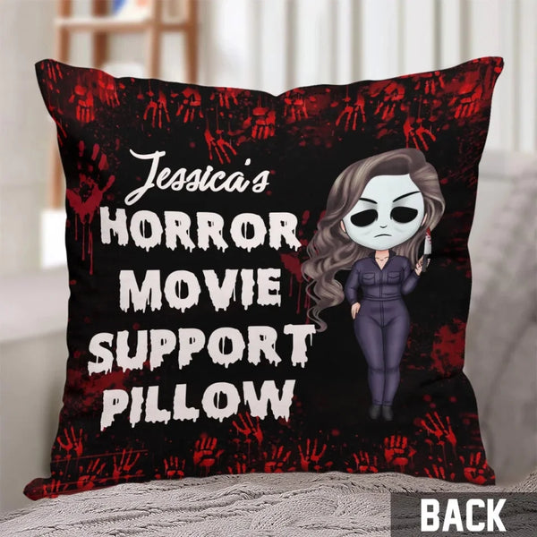 Horror Movie Support Pillow - Personalized Throw Pillow