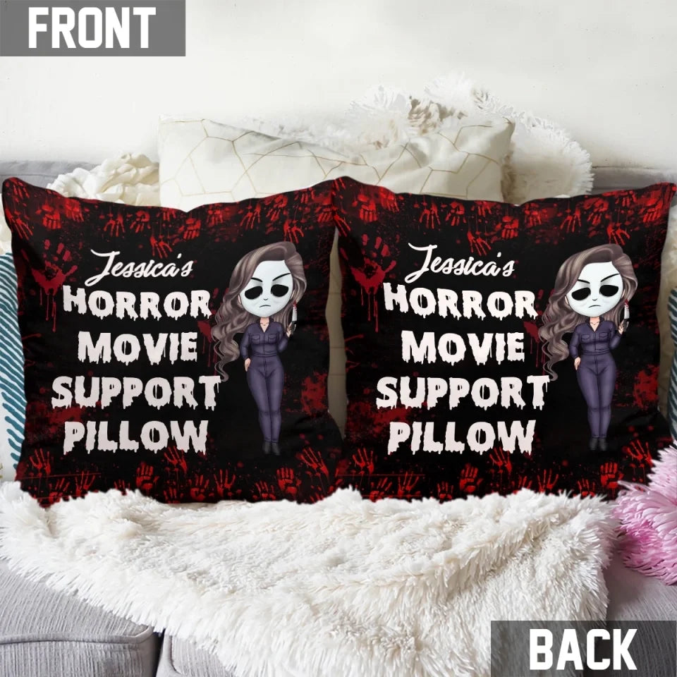 Horror Movie Support Pillow - Personalized Throw Pi