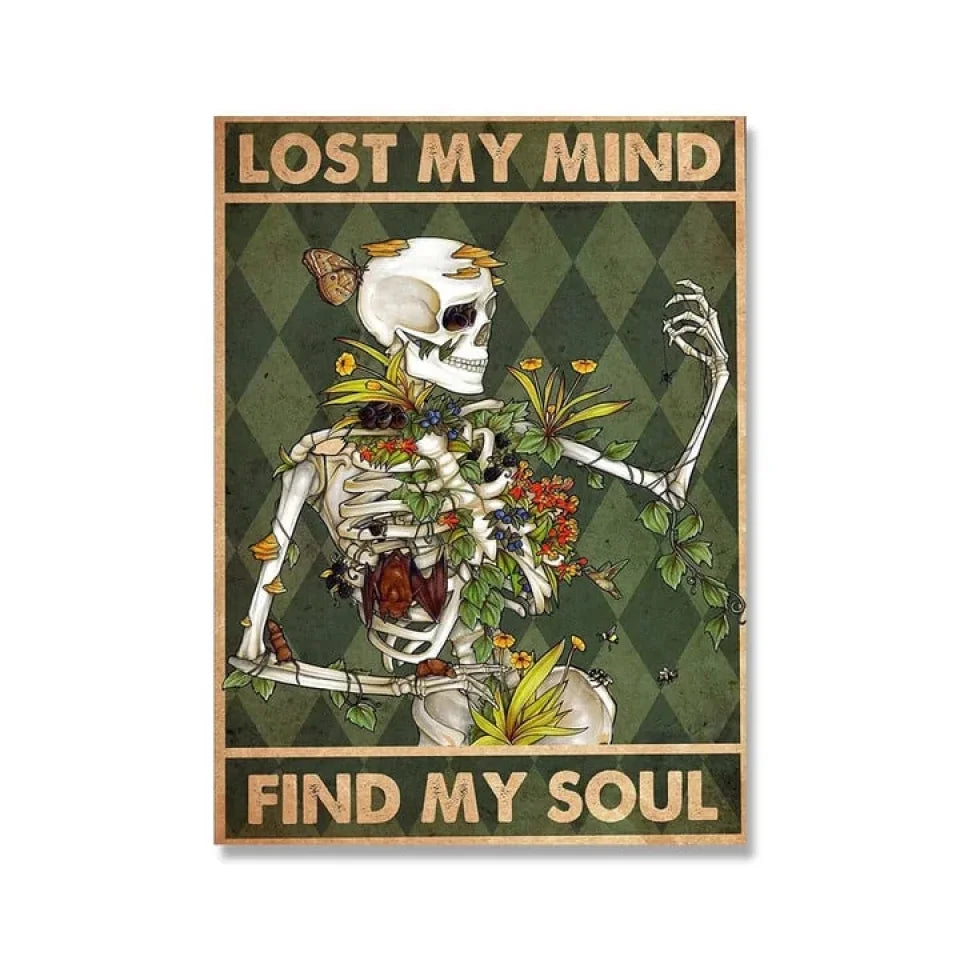 Skull Poster Lose Your Mind Find Your Soul A (2)