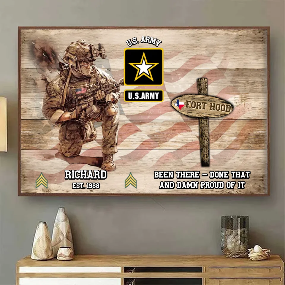 Custom Veteran World Tour Poster Personalized Gift For Veteran