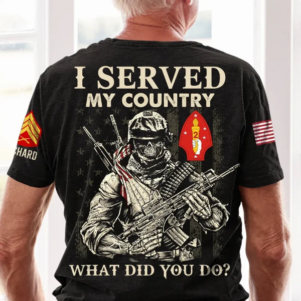 Custom Military Rank Gifts For Veteran 3D Shirt