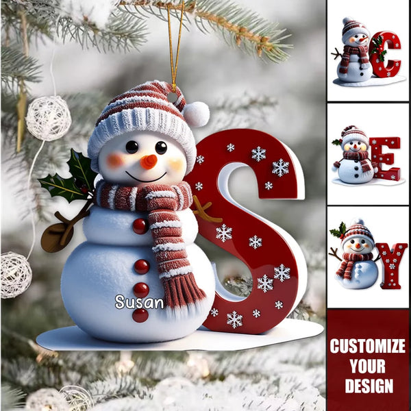 Customizable Merry Christmas Family Ornament – Celebrate Your Loved Ones with a Unique, Personalized Keepsake for the Holiday Season