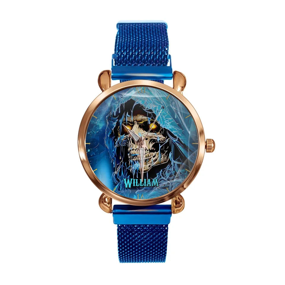 Mystic Reaper - Skull Personalized Name Watch